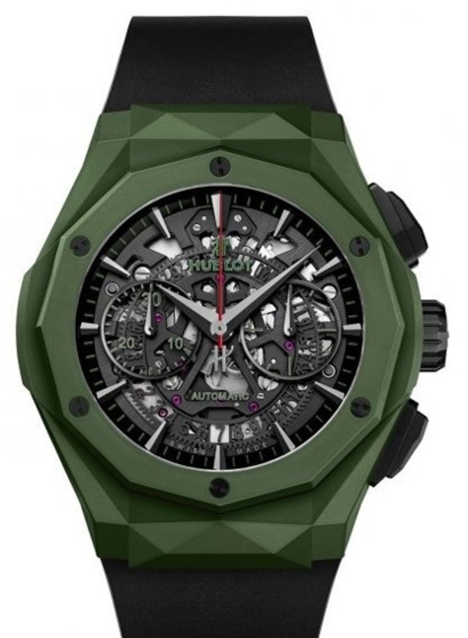 Hublot 525.GX.0179.RX.ORL18 Classic Fusion Aerofusion Chronograph Orlinski Mexico Green Ceramic 
