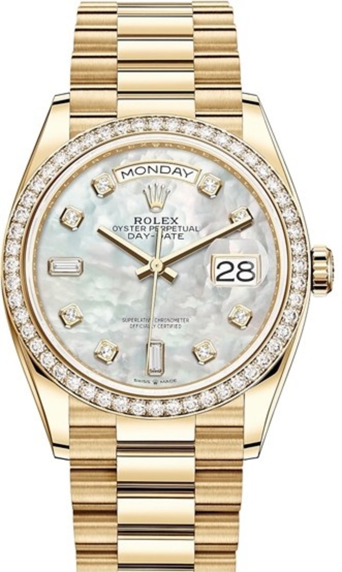 Rolex 128348rbr-0017 Day-Date 36 mm Yellow Gold