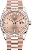 Rolex Day-Date 128345rbr-0009 36mm Everose Gold