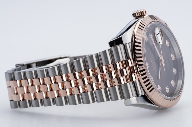 Rolex 126331 Chocolate set with diamonds Jubilee Datejust 41mm - фото 3