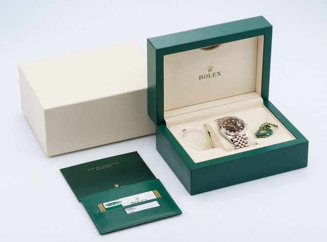 Rolex 126331 Chocolate set with diamonds Jubilee Datejust 41mm - фото 6