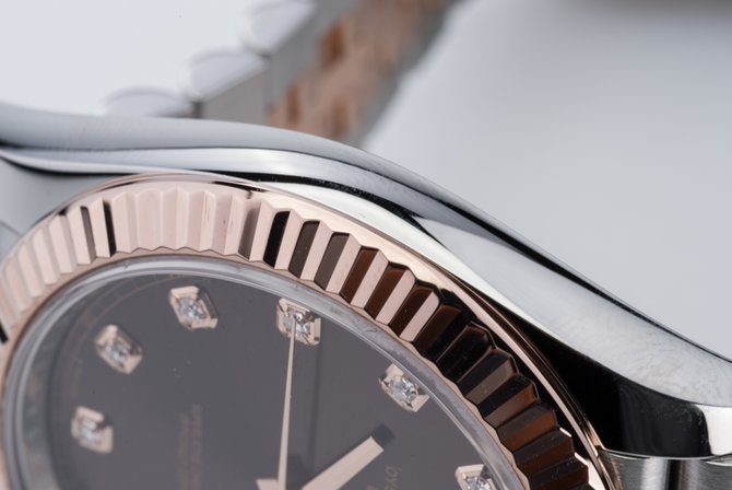 Rolex 126331 Chocolate set with diamonds Jubilee Datejust 41mm - фото 7