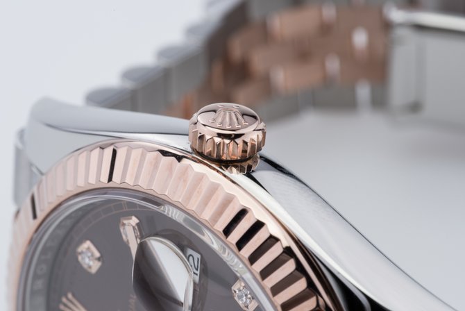 Rolex 126331 Chocolate set with diamonds Jubilee Datejust 41mm - фото 12