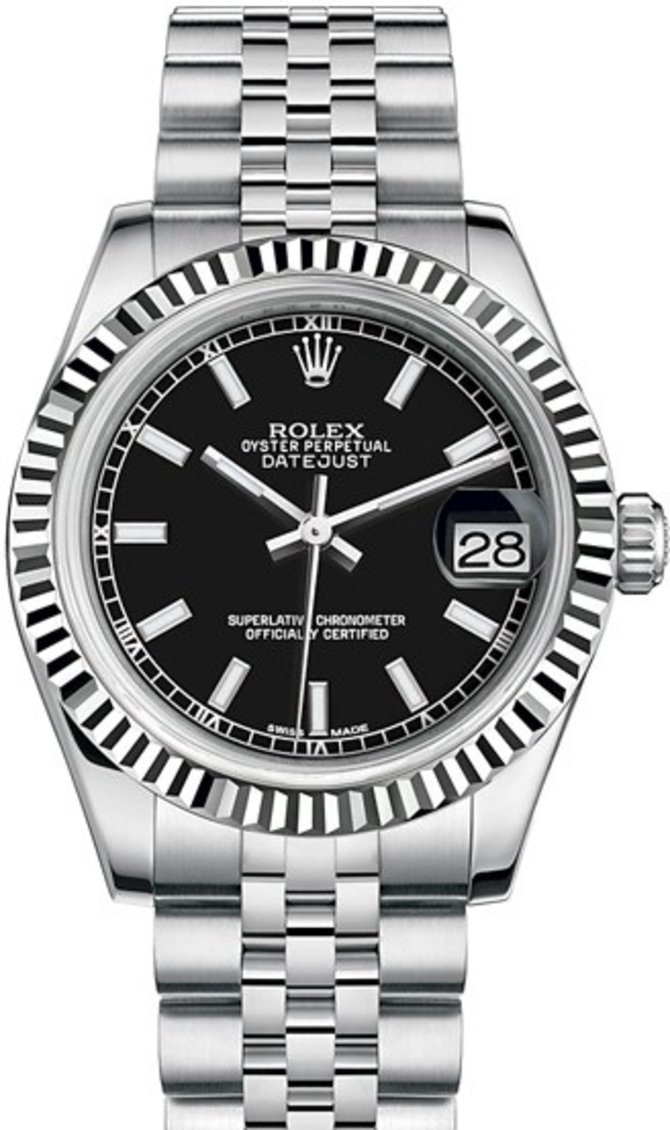 Rolex 178274-0004 Datejust 31 mm Steel and White Gold 