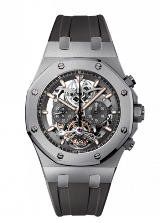 Audemars Piguet 26347TI.OO.D004CR.01 Royal Oak Tourbillon Chronograph Openworked Titanium