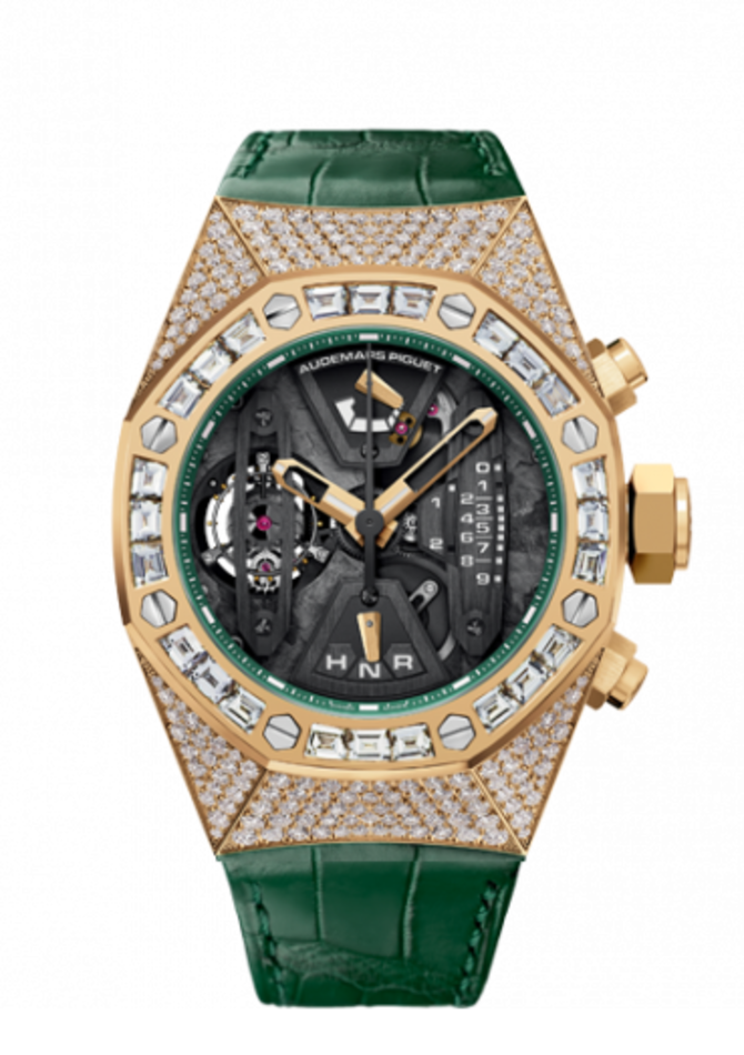 Audemars Piguet 26225BA.ZZ.D400CR.01 Royal Oak Offshore ourbillon Chronograph Yellow Gold / Diamond