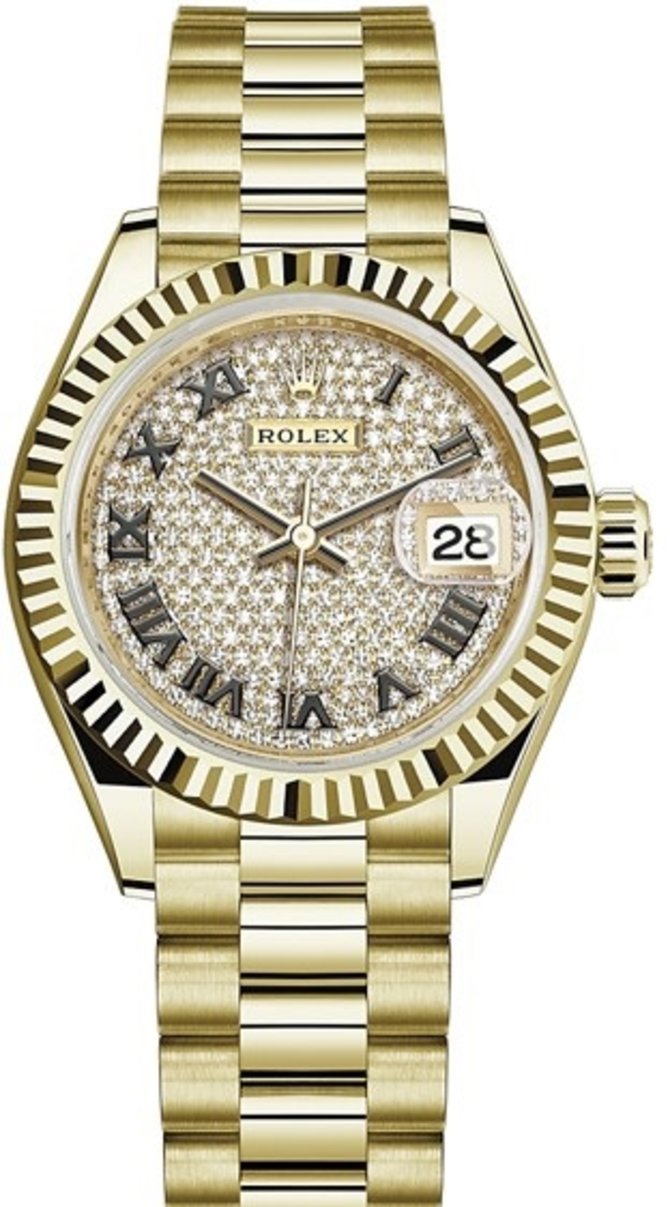 Rolex 279178-0031 Datejust 28 mm Yellow Gold