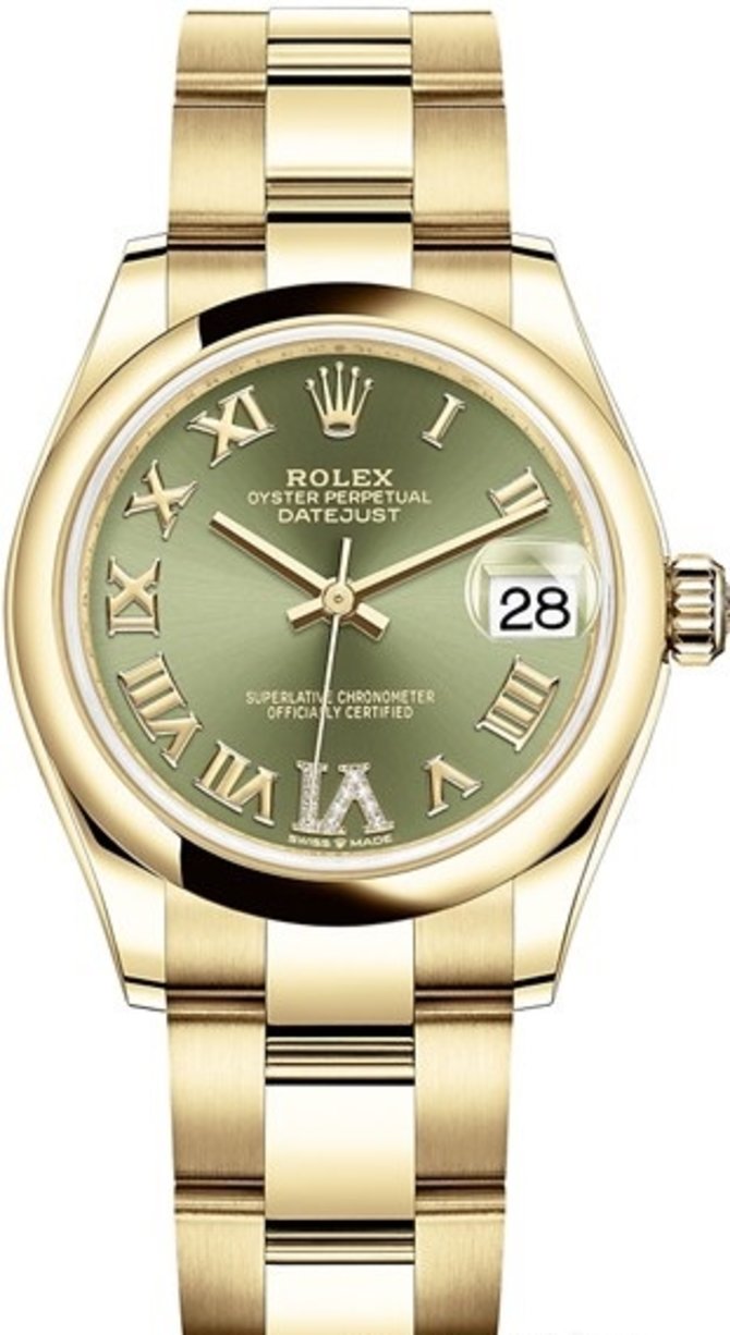Rolex 278248-0029 Datejust 31 mm Yellow Gold