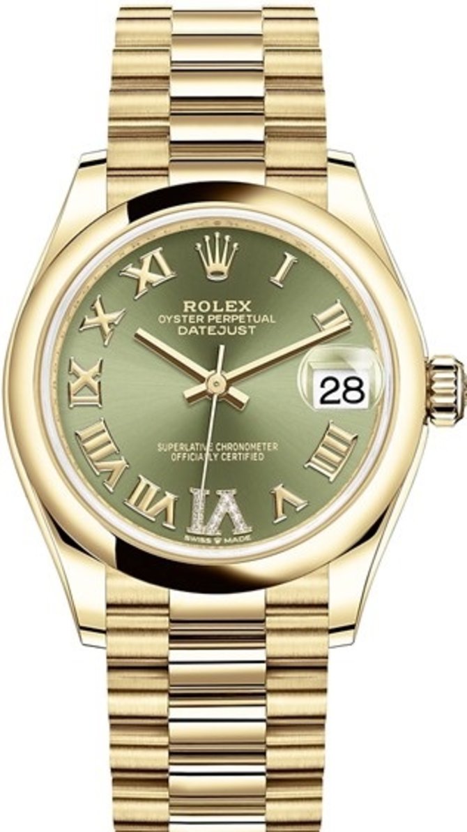 Rolex 278248-0030 Datejust 31 mm Yellow Gold