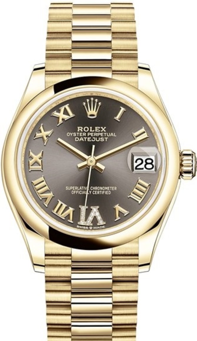 Rolex 278248-0032 Datejust 31 mm Yellow Gold