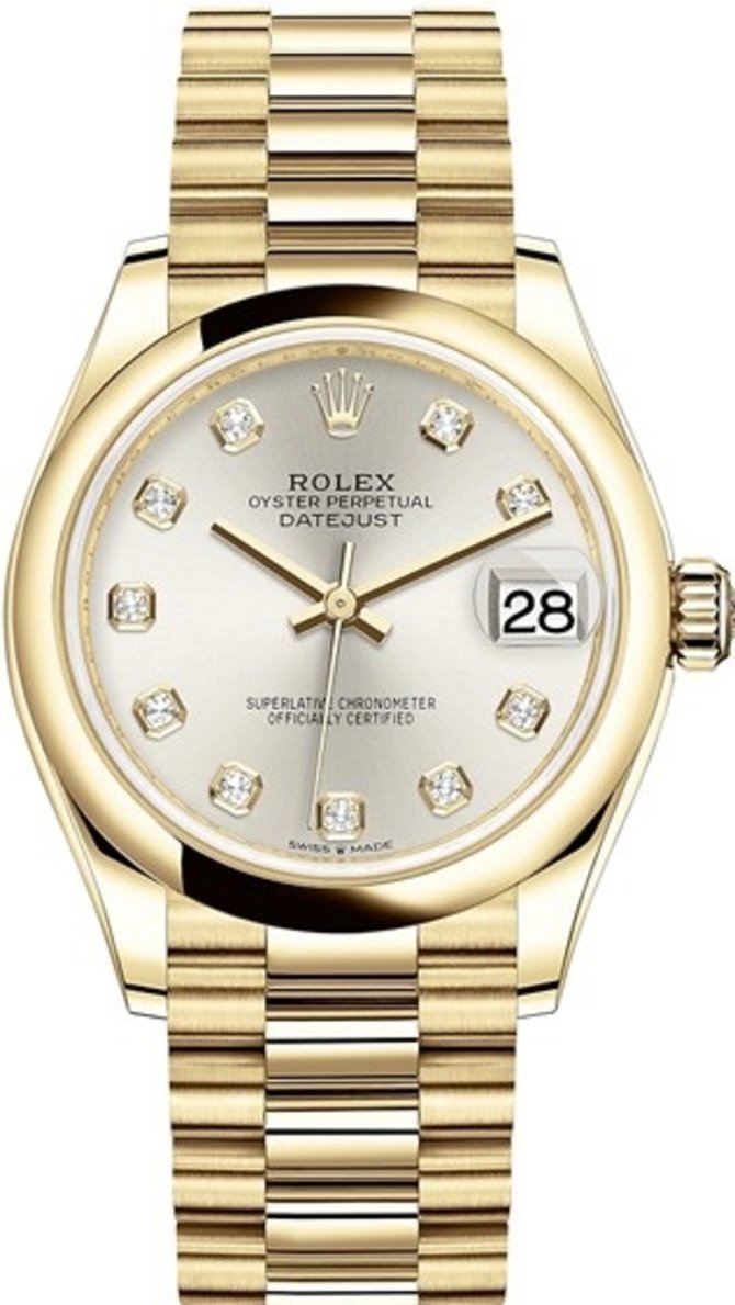 Rolex 278248-0034 Datejust 31 mm Gold