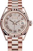 Rolex Datejust 279175-0023 28 mm Everose Gold 