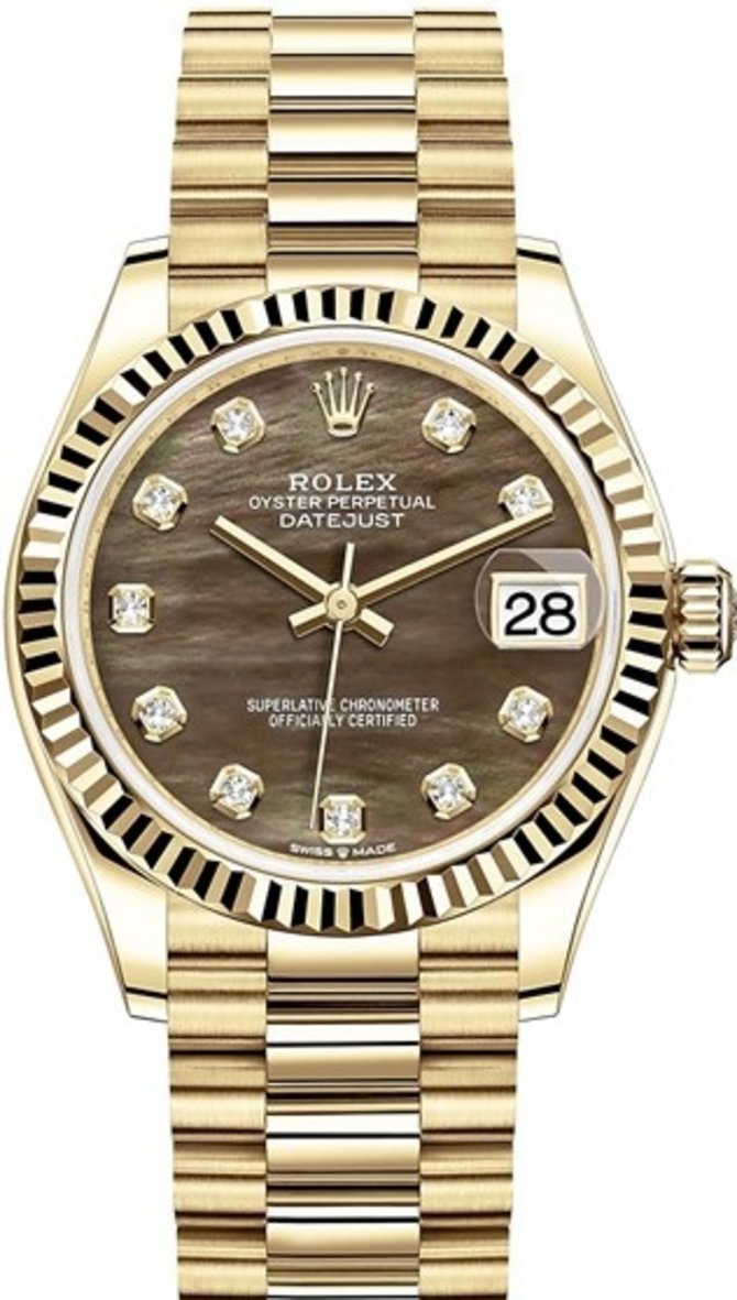 Rolex 278278-0038 Datejust 31 mm Yellow Gold