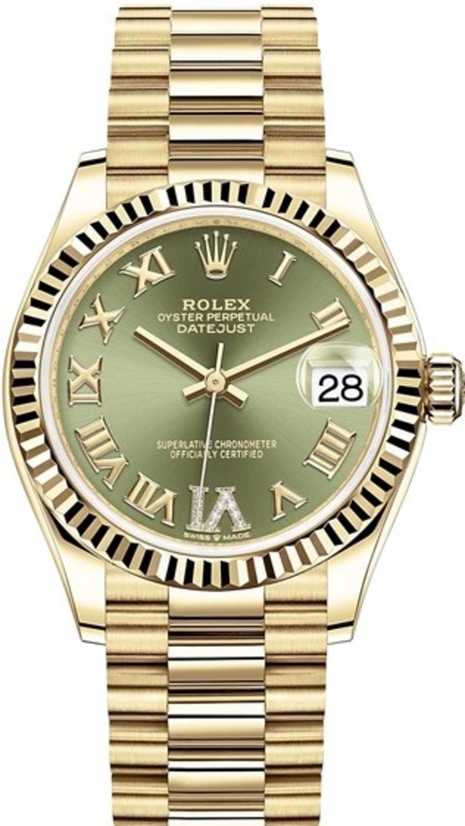 Rolex 278278-0030 Datejust 31 mm Yellow Gold