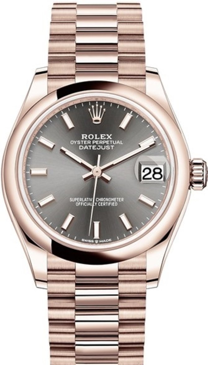 Rolex 278245-0026 Datejust 31 mm Everose Gold