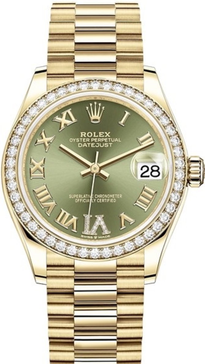 Rolex 278288rbr-0024 Datejust 31mm Yellow Gold 