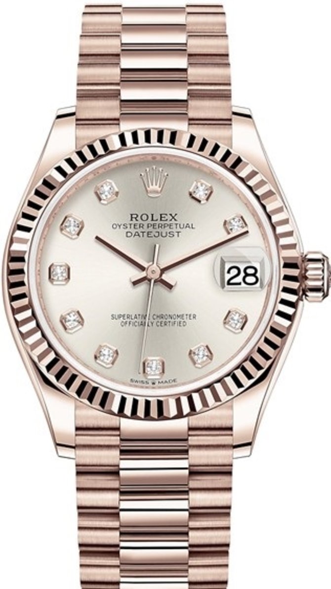 Rolex 278275-0039 Datejust 31 mm Everose Gold