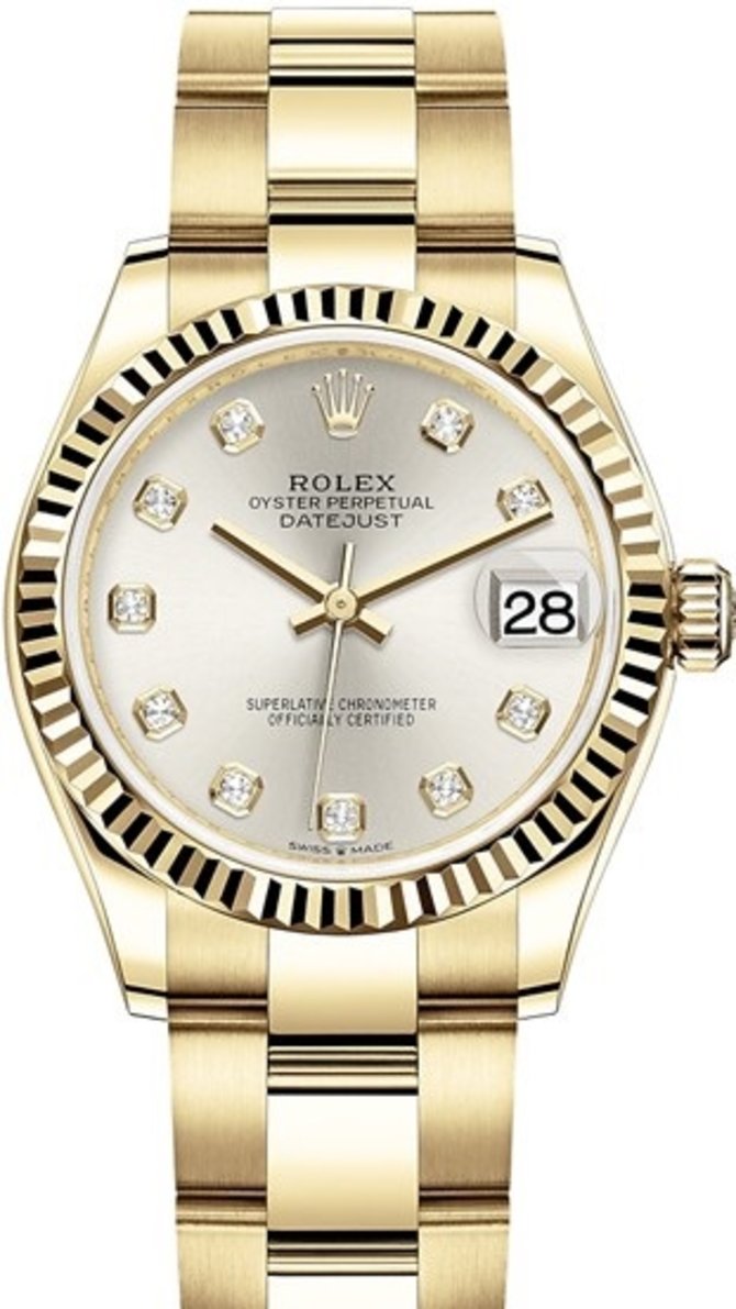 Rolex 278278-0033 Datejust 31mm Yellow Gold