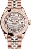 Rolex Datejust 279165-0024 28 mm Everose Gold 