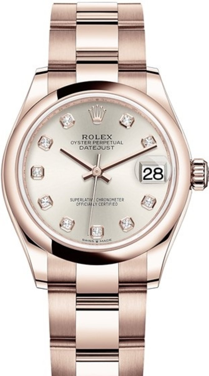 Rolex 278245-0037 Datejust 31 mm Everose Gold