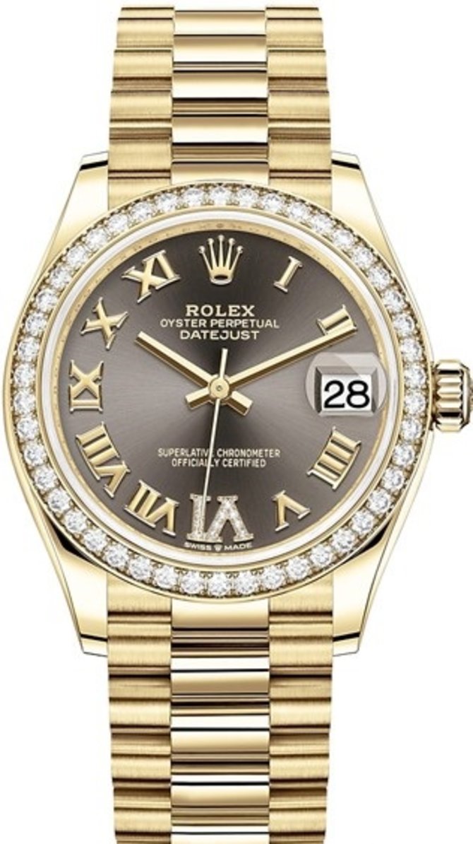Rolex 278288rbr-0026 Datejust 31 mm Yellow Gold 