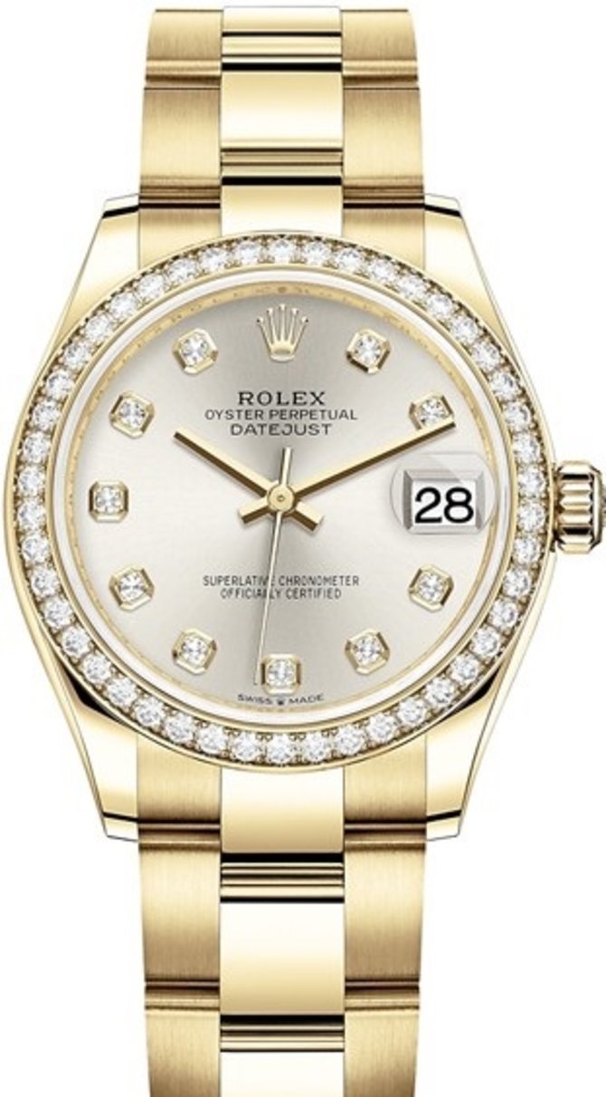 Rolex 278288rbr-0027 Datejust 31 mm Yellow Gold 