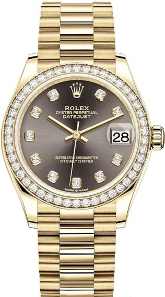 Rolex 278288rbr-0030 Datejust 31 mm Yellow Gold 
