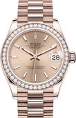 Rolex Datejust 278285rbr-0018 31 mm Everose Gold 