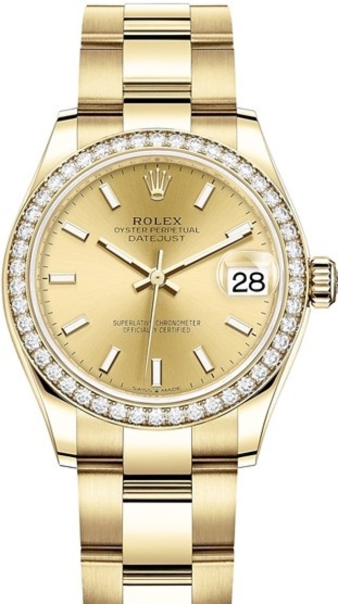 Rolex 278288rbr-0021 Datejust 31 mm Yellow Gold