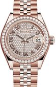 Rolex Datejust 279135rbr-0022 28 mm Everose Gold 