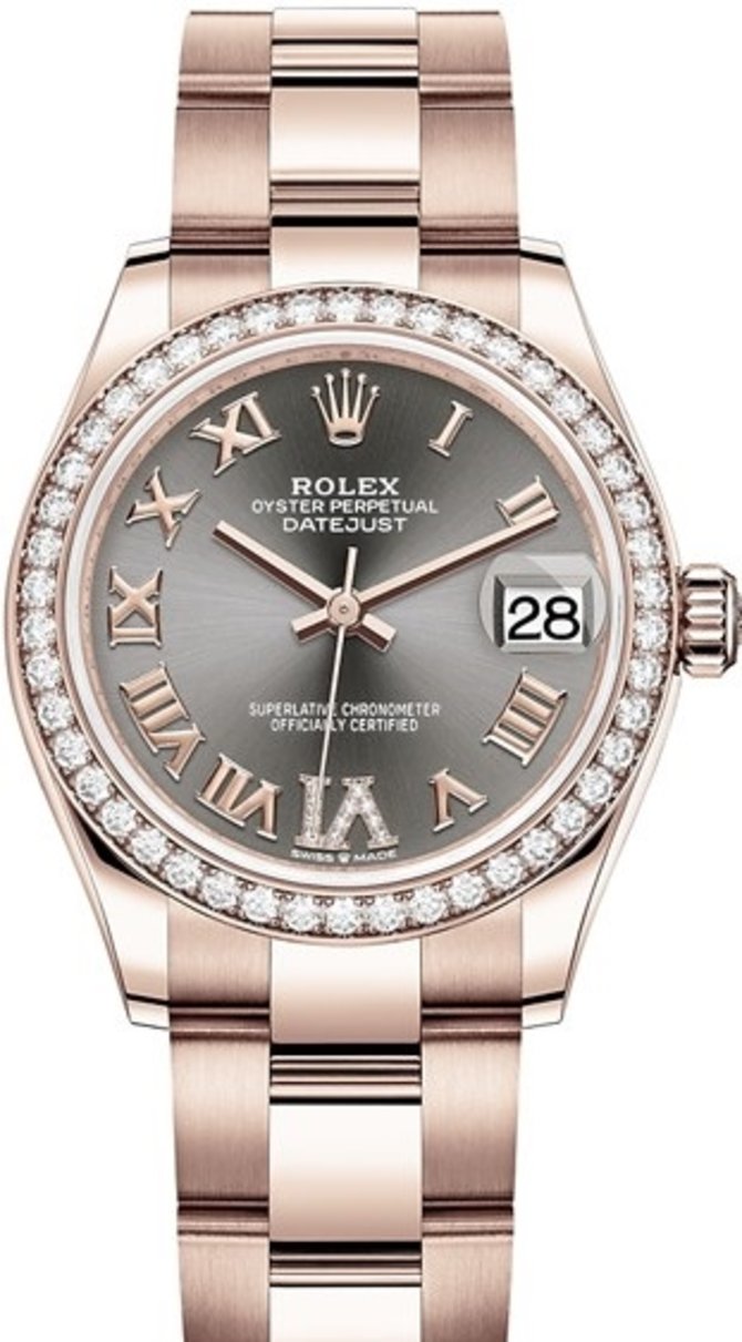 Rolex 278285rbr-0026 Datejust 31mm Everose Gold 