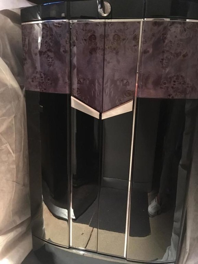 Buben & Zorweg Galaxy High Gloss Black Stardust Burlwood Time Mover Safes Galaxy SAFE SI-80 - фото 2