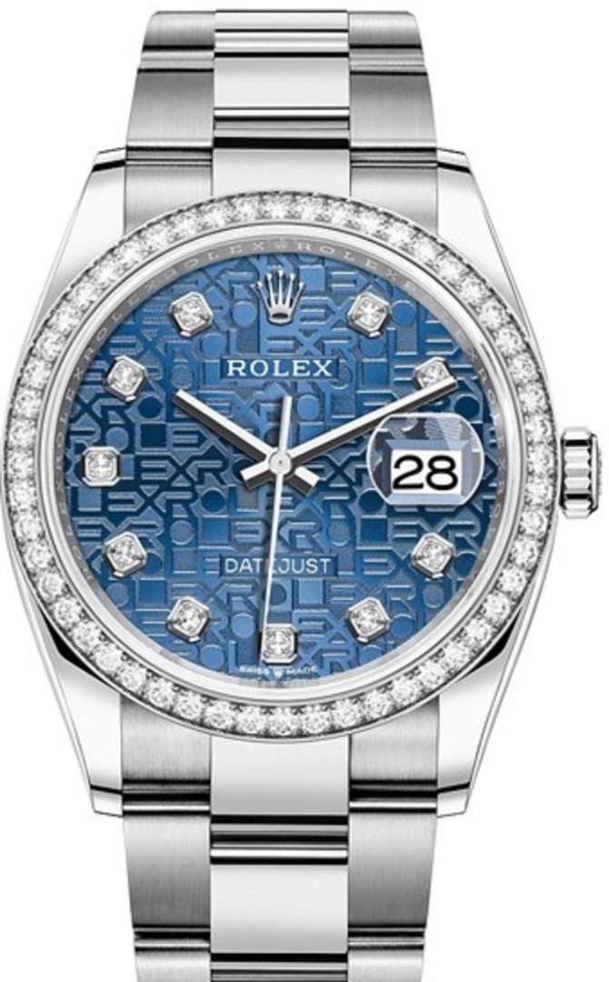 Rolex 126284rbr-0004 Datejust 36 mm Steel and White Gold