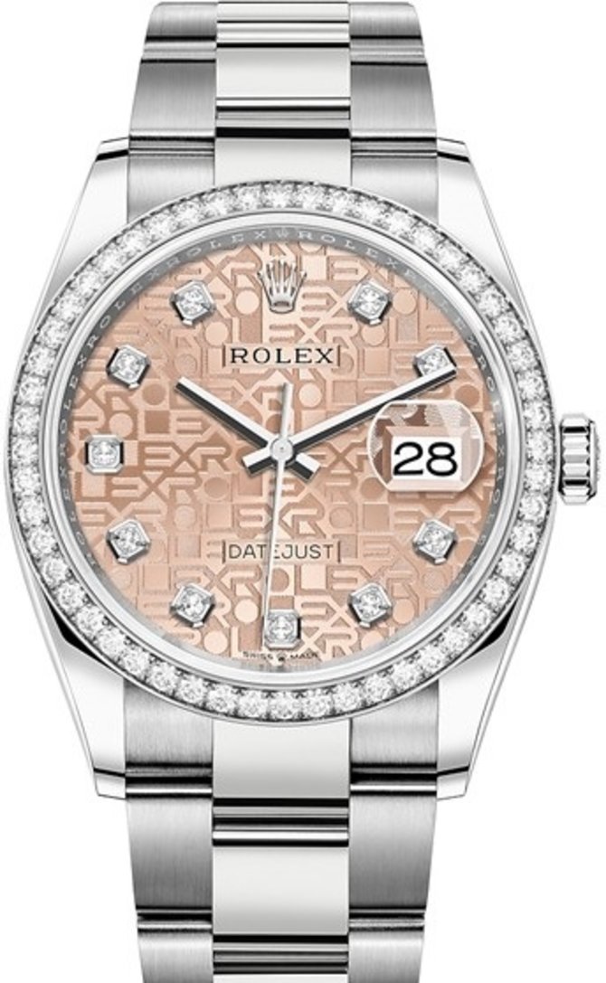 Rolex 126284rbr-0016 Datejust 36 mm Steel and White Gold