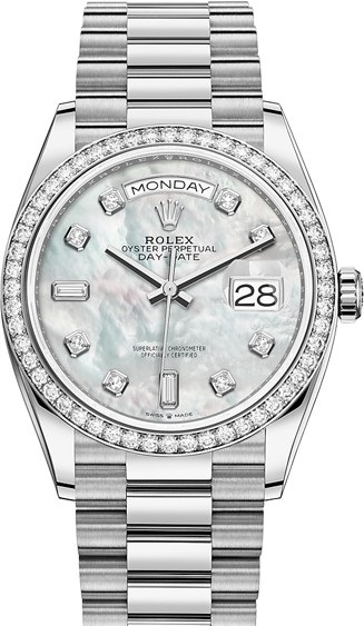 128349rbr-0004 Rolex 36 mm White Gold Day-Date