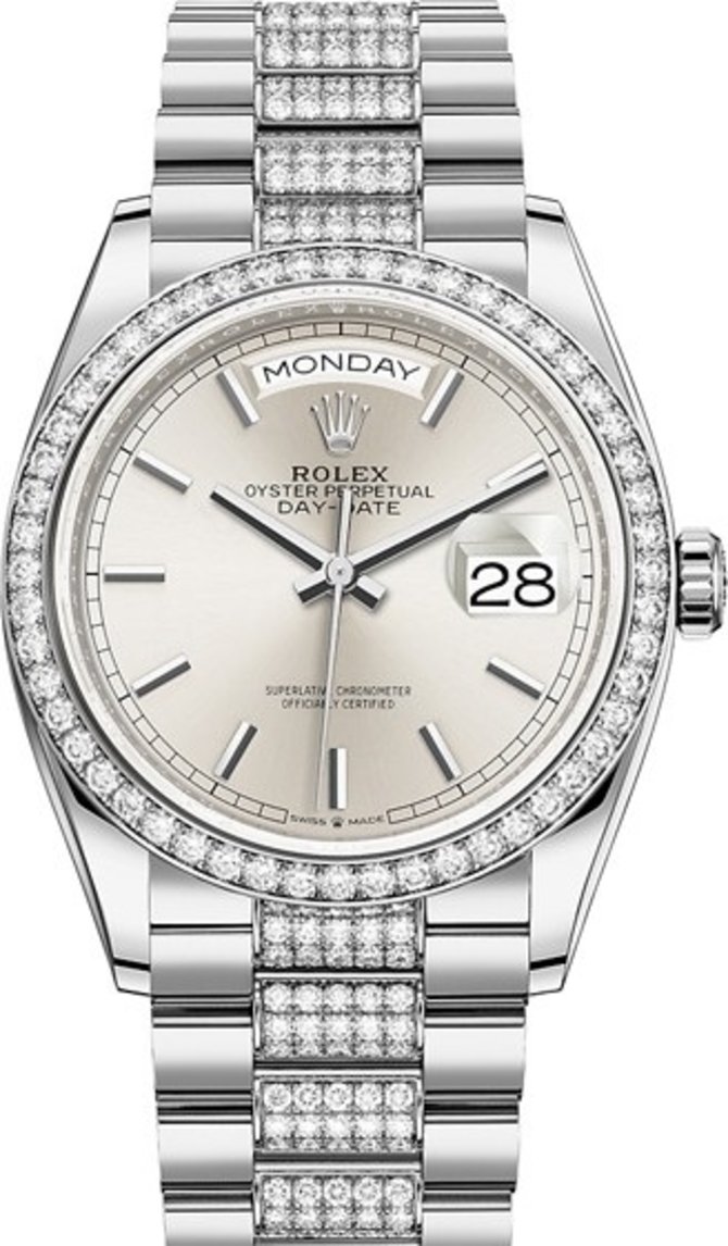 Rolex 128349rbr-0013 Day-Date 36 mm White Gold