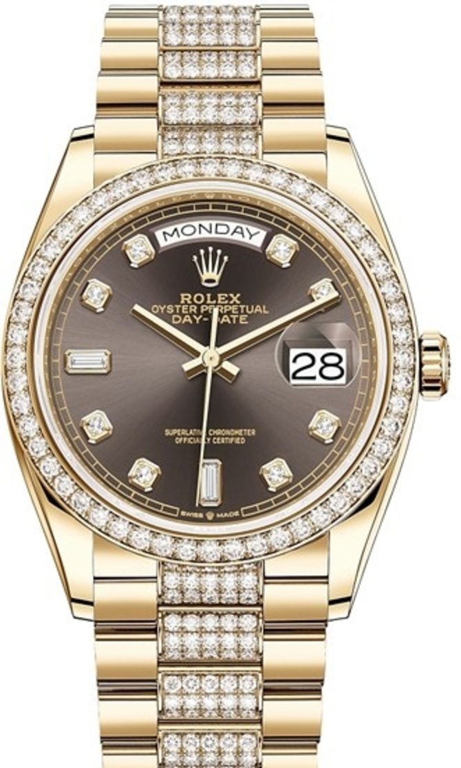 Rolex 128348rbr-0007 Day-Date 36 mm Yellow Gold