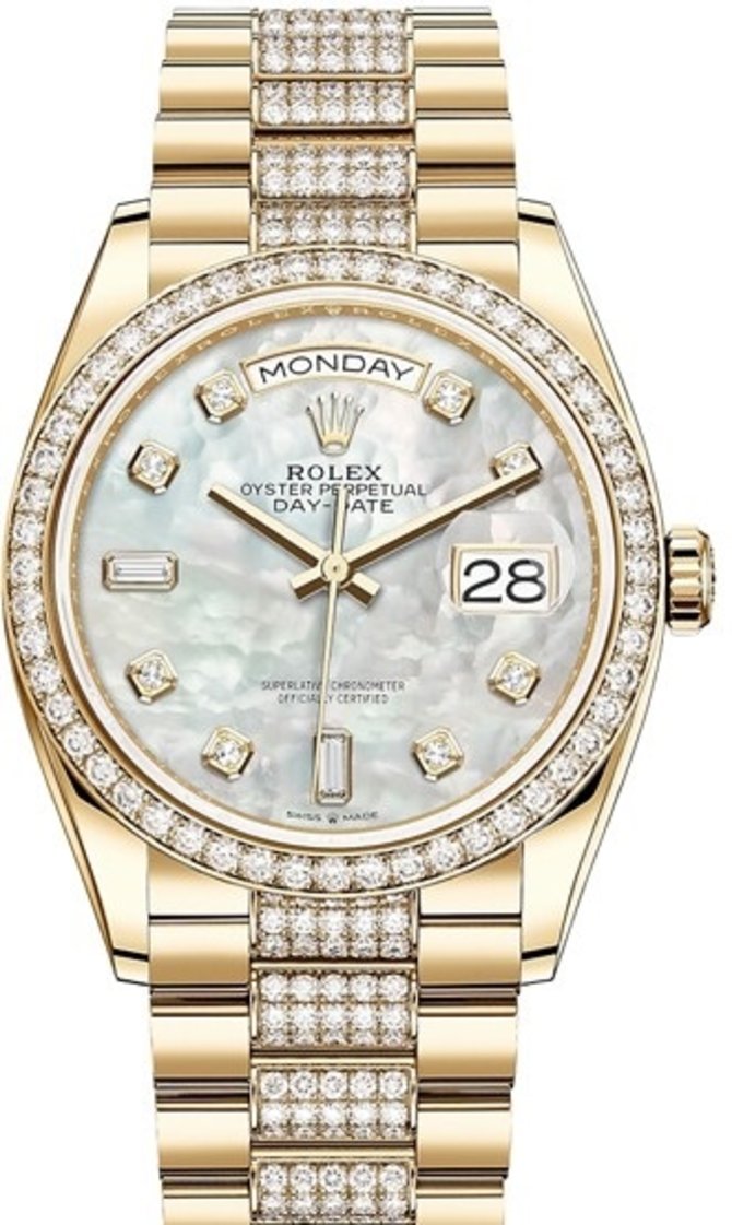 Rolex 128348rbr-0019 Day-Date 36 mm Yellow Gold