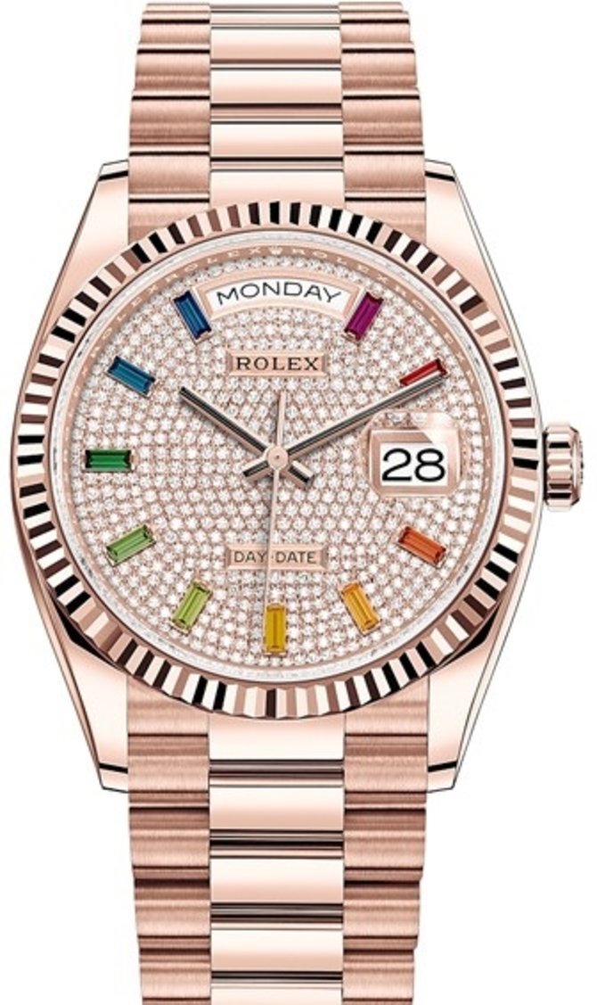 Rolex 128235-0039 Day-Date 36 mm Everose Gold