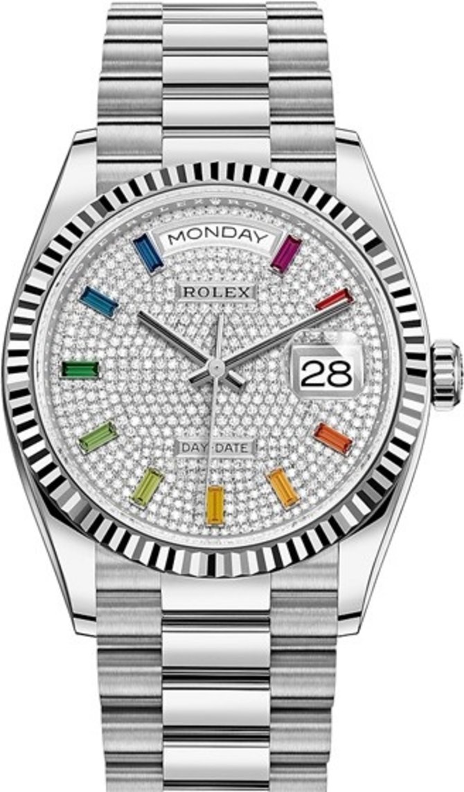 Rolex 128239-0019 Day-Date 36 mm White Gold