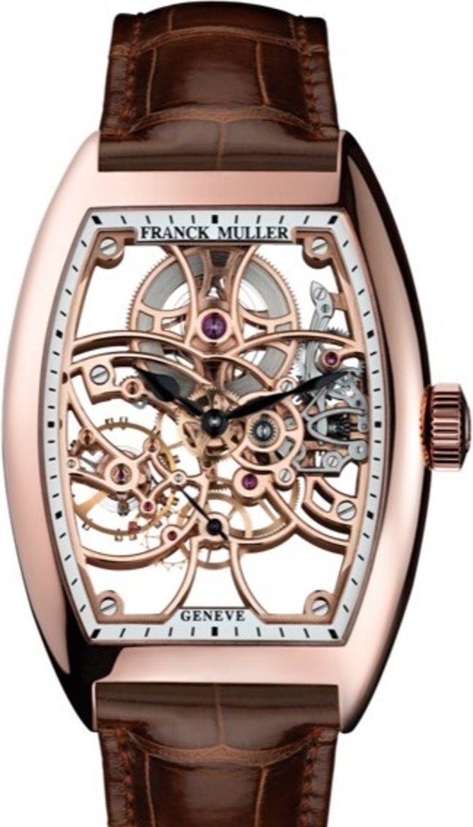 Franck Muller 8880 B S6 SQT RG Cintree Curvex Skeleton