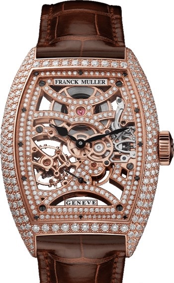 8880 B S6 SQT D MVT D Franck Muller Skeleton Cintree Curvex