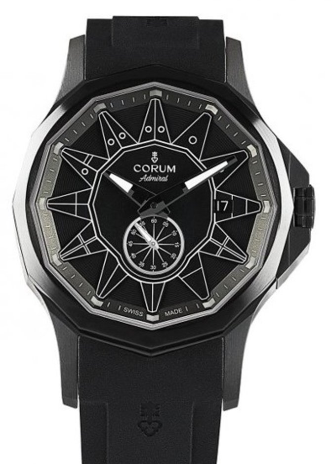 Corum A395/03818 - 395.111/F371 BL12 Admirals Cup Legend 42 Full Black