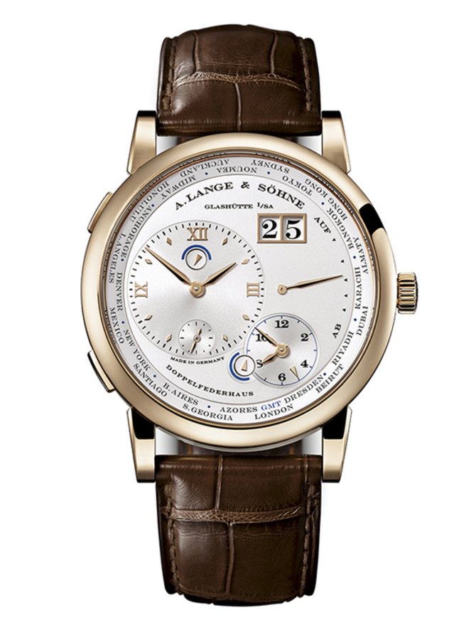 A.Lange and Sohne 116.050 Lange 1 Time Zone Honey Gold
