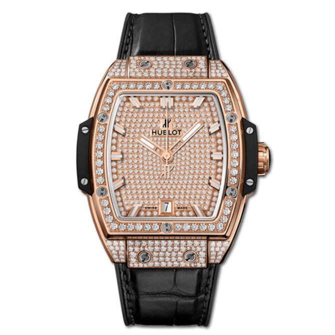 Hublot 665.OX.9010.LR.1604 Spirit of Big Bang 39 mm King Gold Full Pave Diamonds