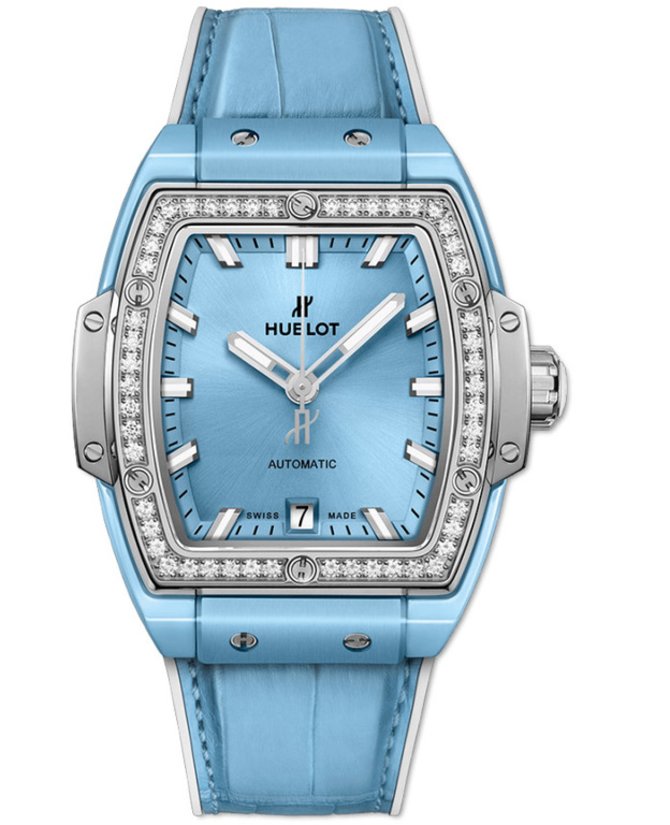 Hublot 665.EN.891L.LR.1204 Spirit of Big Bang 39 mm Light Blue Ceramic Titanium Diamonds