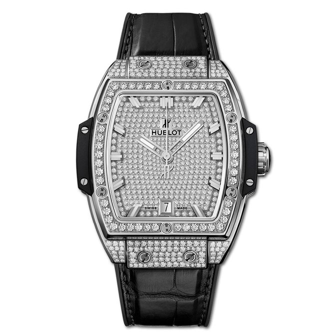 Hublot 665.NX.9010.LR.1604 Spirit of Big Bang 39 mm Titanium Full Pave Diamonds