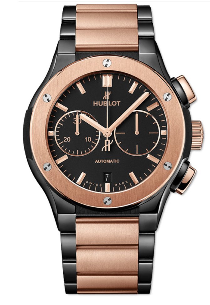 Hublot 520.CO.1180.CO Classic Fusion Chronograph Ceramic King Gold Bracelet
