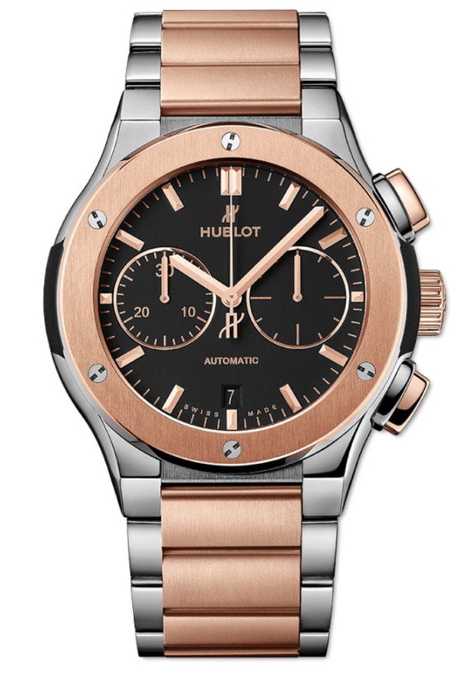 Hublot 520.NO.1180.NO Classic Fusion Chronograph Titanium King Gold Bracelet