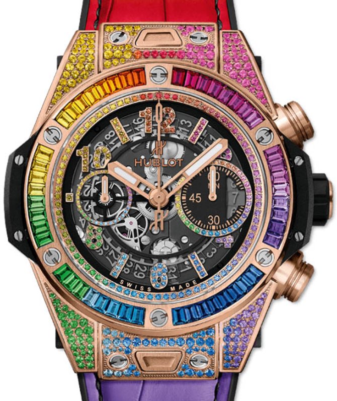 Hublot 411.OX.9910.LR.0999 Big Bang Unico 45 mm Rainbow King Gold